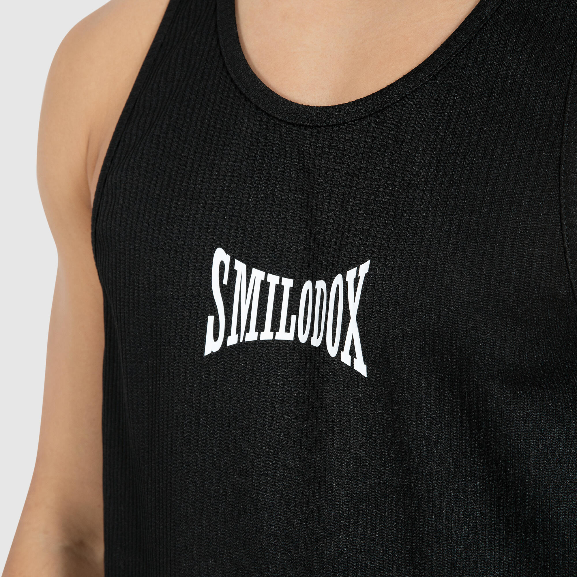 Herren Stringer Top Classic Ripp Schwarz 4/6