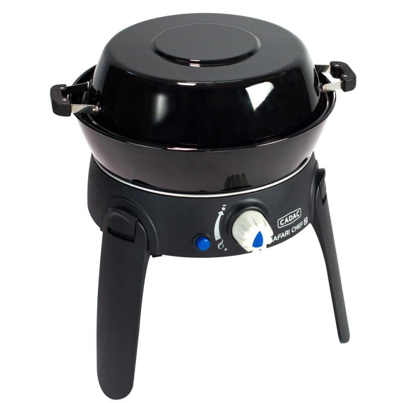 CADAC Barbecue à Gaz Portable Safari Chef 30 LP Revêtement Céramique Camping