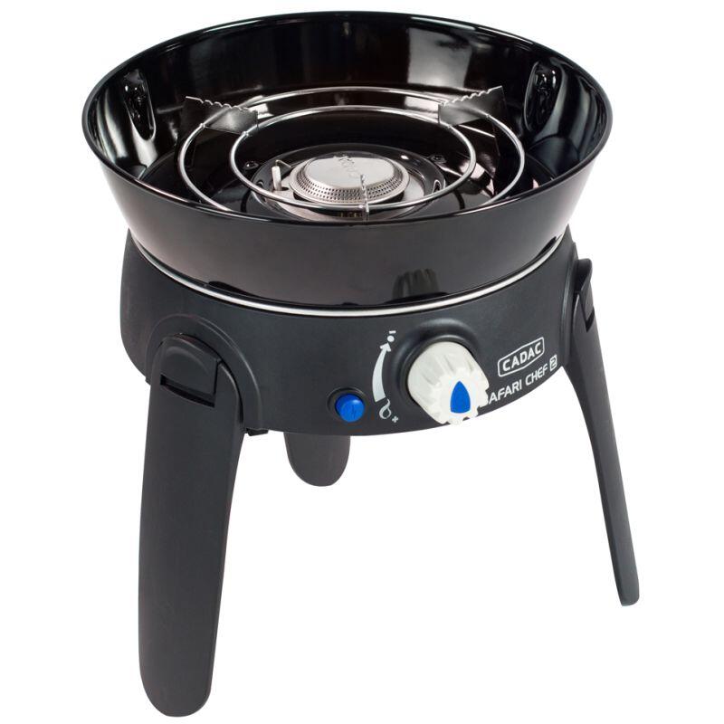CADAC Barbecue à Gaz Portable Safari Chef 30 LP Revêtement Céramique Camping