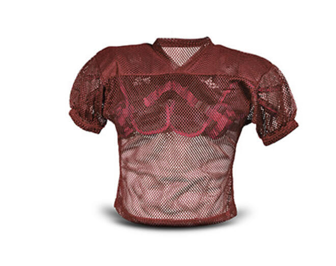 ALL STAR All Star FBJ2A Adult Bullauge Mesh w/Double PM Yo 3XL Maroon