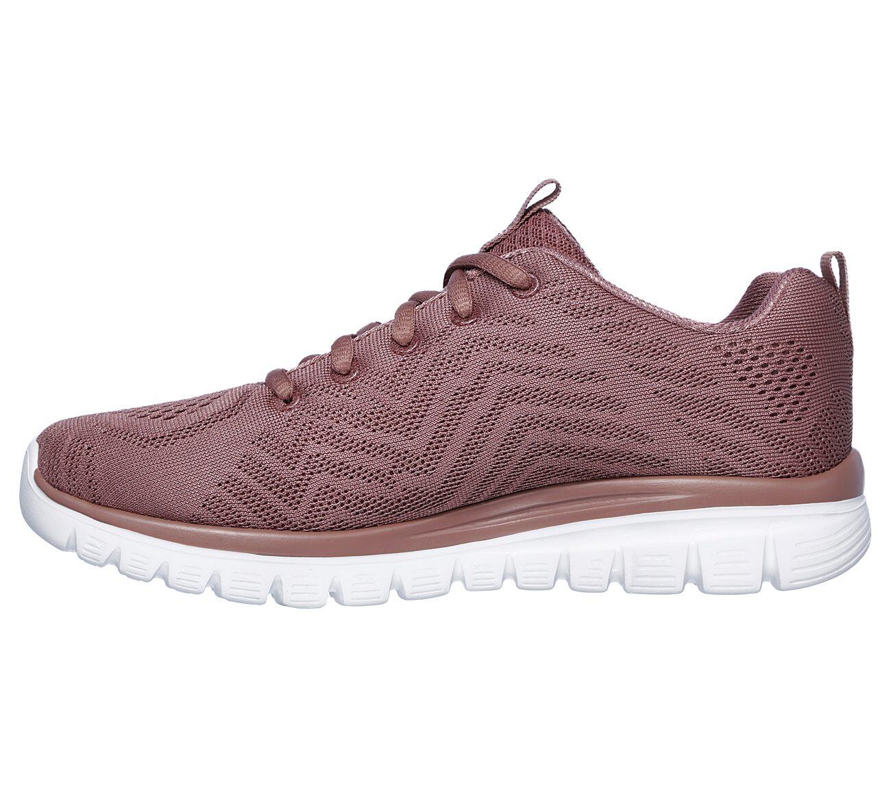 Skechers Graceful-Get Connected Roze Sportschoen Vrouwen 4/5