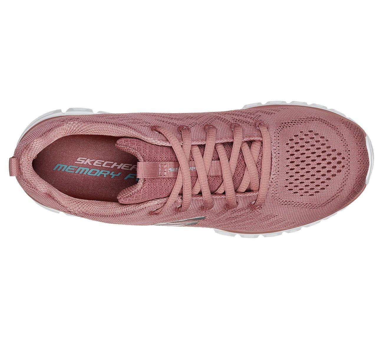 Skechers Graceful-Get Connected Roze Sportschoen Vrouwen 2/5