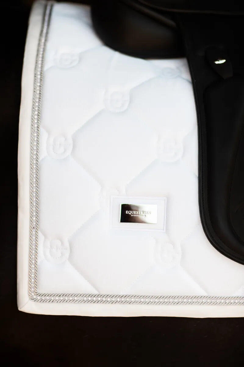 Tapis de selle Timeless White Glimmer DRESSAGE - Equestrian Stockholm 3/5