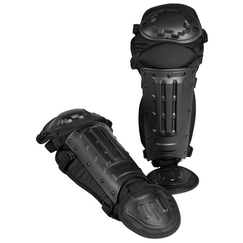Mil-Tec Anti-Riot Leg Guards Black 1/1