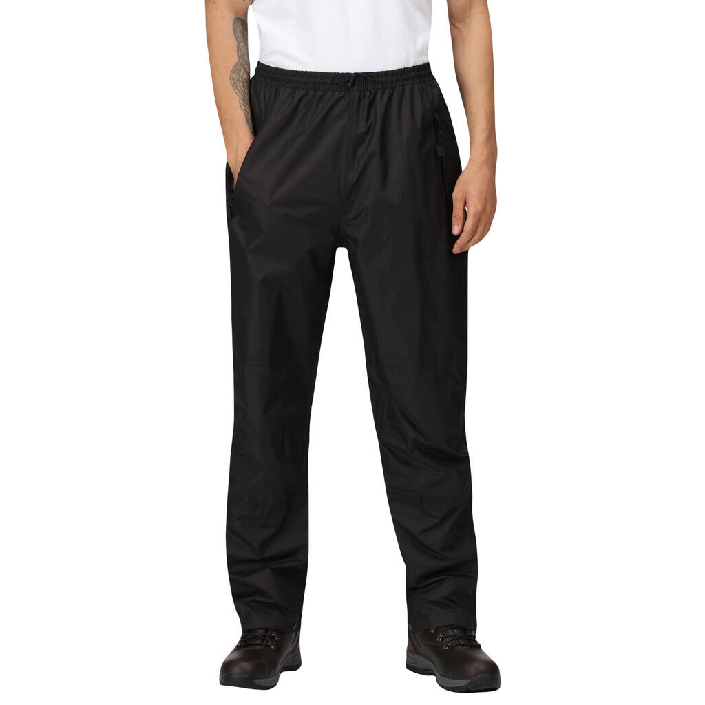Mens Linton Overtrousers (Waterproof, Windproof and Breathable) (Black)