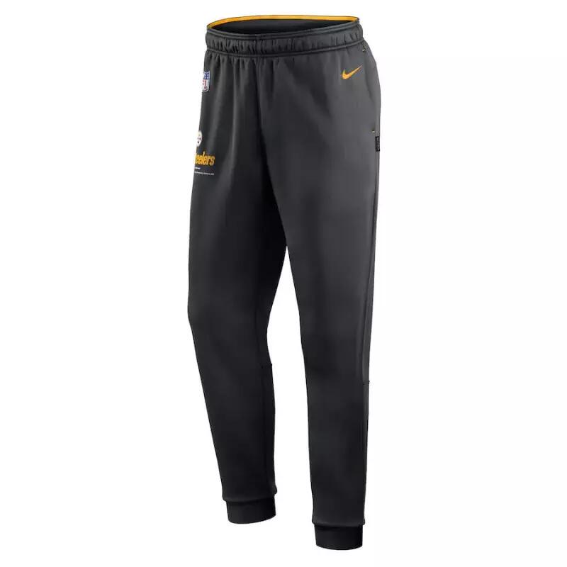 Pantalon NFL Pittsburgh Steelers Nike Therma Fleece Noir pour homme 1/2