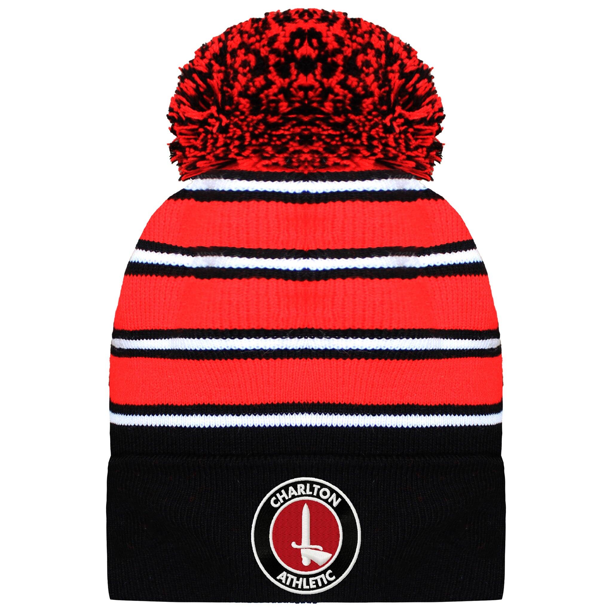 CASTORE Castore Charlton Athletic Mens Red/Black Beanie