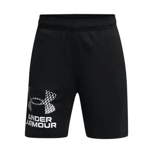Shorts Buachaillí Faoi Armúr Lógó Tech Shorts Black Black