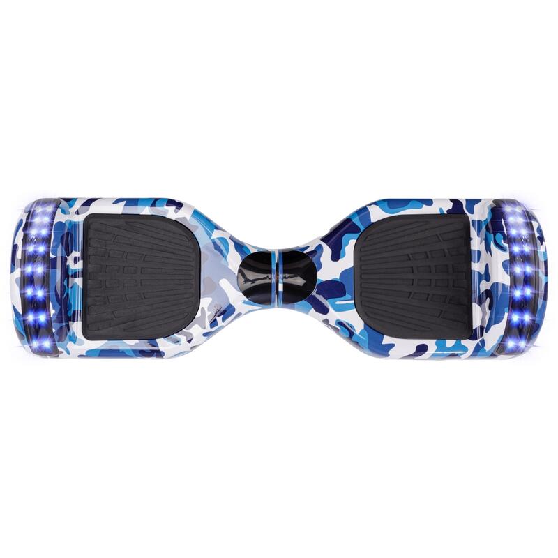 Set Hoverboard 6.5" cu Scaun Standard Negru, Regular Camouflage Blue Junior, 2Ah