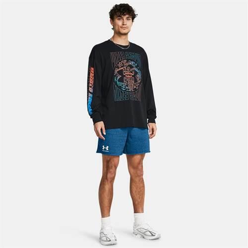 Short Bleu Foncé Homme Under Armour Rival Terry 6 - L 5/5