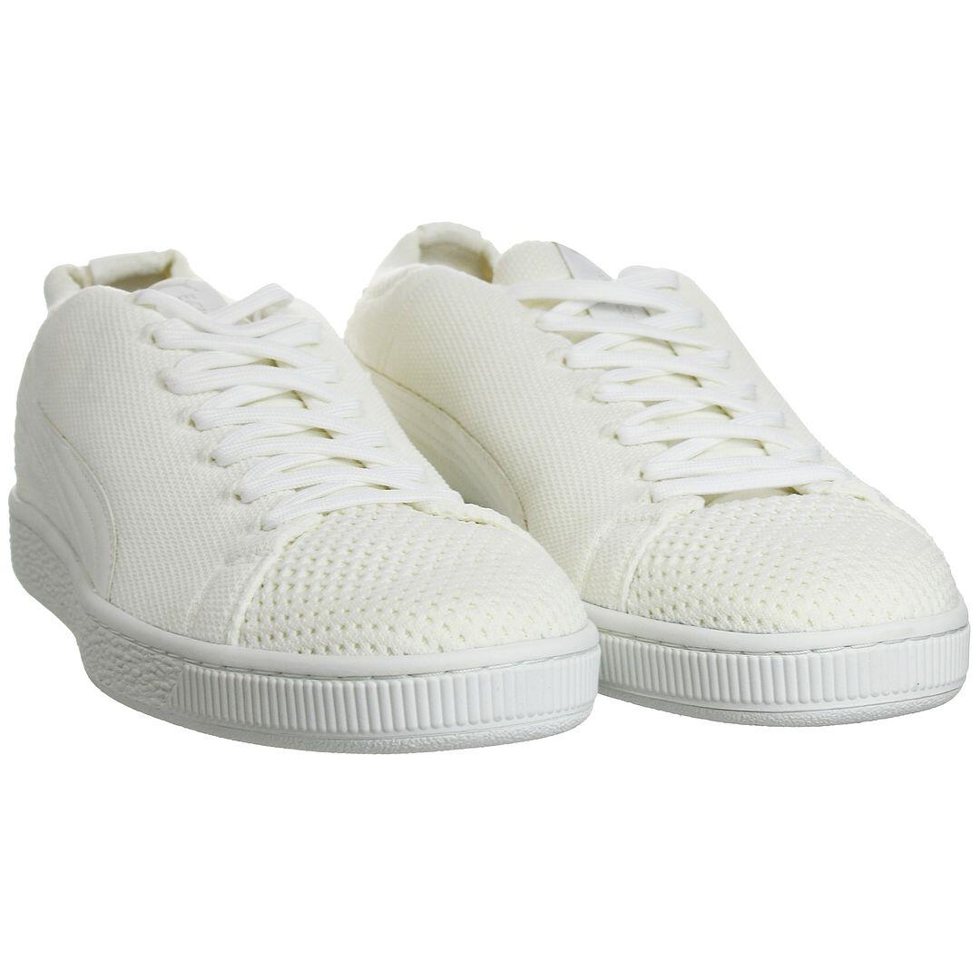 Puma Basket EvoKnit 3D Mens Off White Trainers PUMA Decathlon