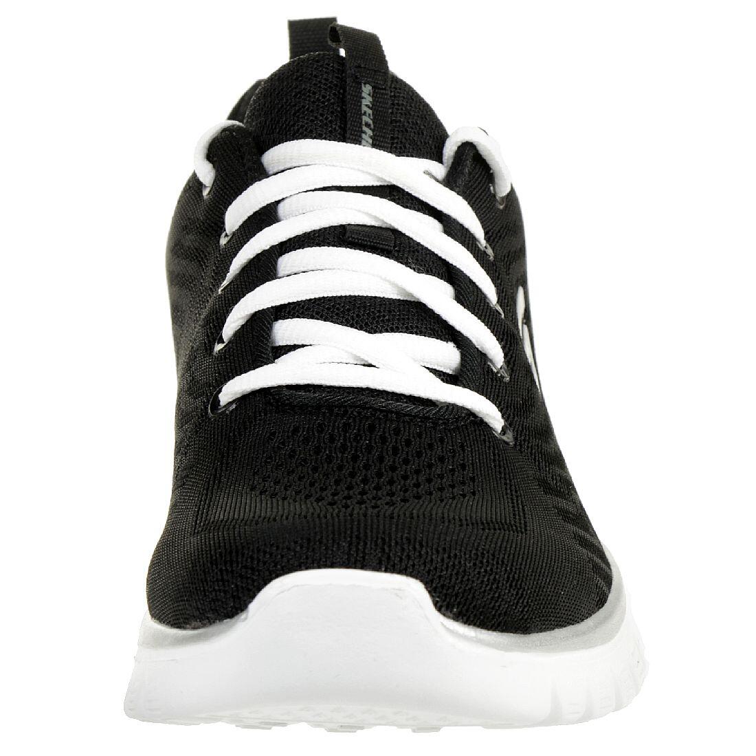 Skechers Sport Womens GRACEFUL GET CONNECTED Sneakers Damen Schuhe Schwarz 2/7