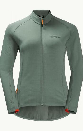 Jack Wolfskin Morobbia FZ Light W Fleece Jacke Picnic Green Größe S