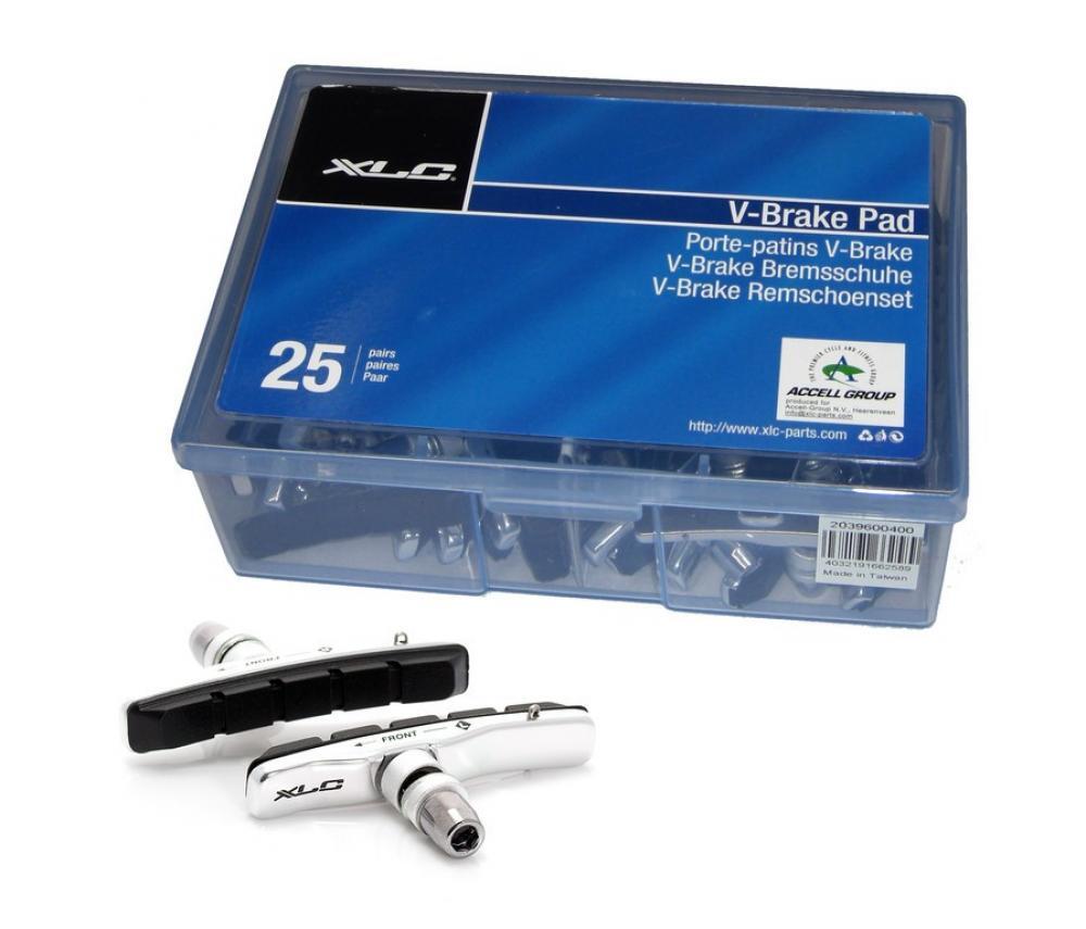 Schachtel mit 25 Paar Bremsbelägen XLC bs-v02 cartridge vbrake 2/2