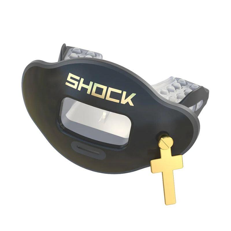 Shock Doctor Max Air Flow 3D Jewels Gold Cross American Football 1/1