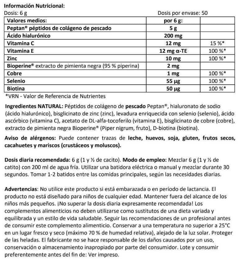 Colágeno Marino Peptan - 300g Neutro Amix Nutrition 4/4