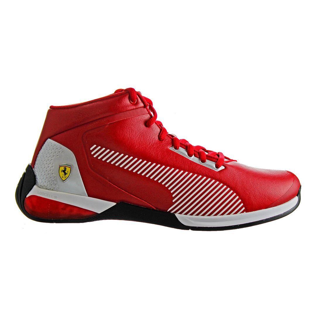 Puma Ferrari Race Kart Cat-x Mens Red Mid Trainers 2/5
