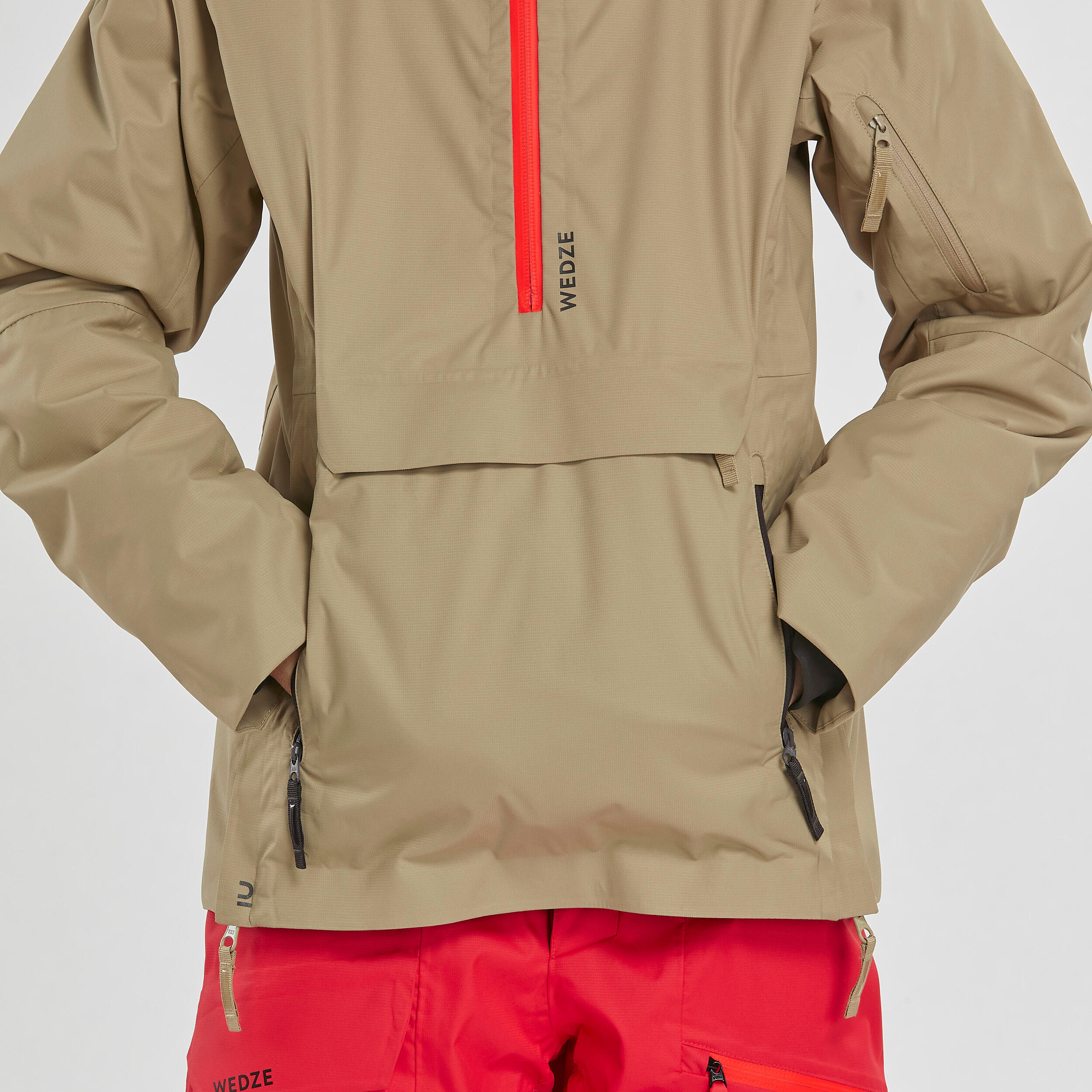 Tweedehands - Ski-jas voor kinderen FR500 beige - UITSTEKEND 5/5