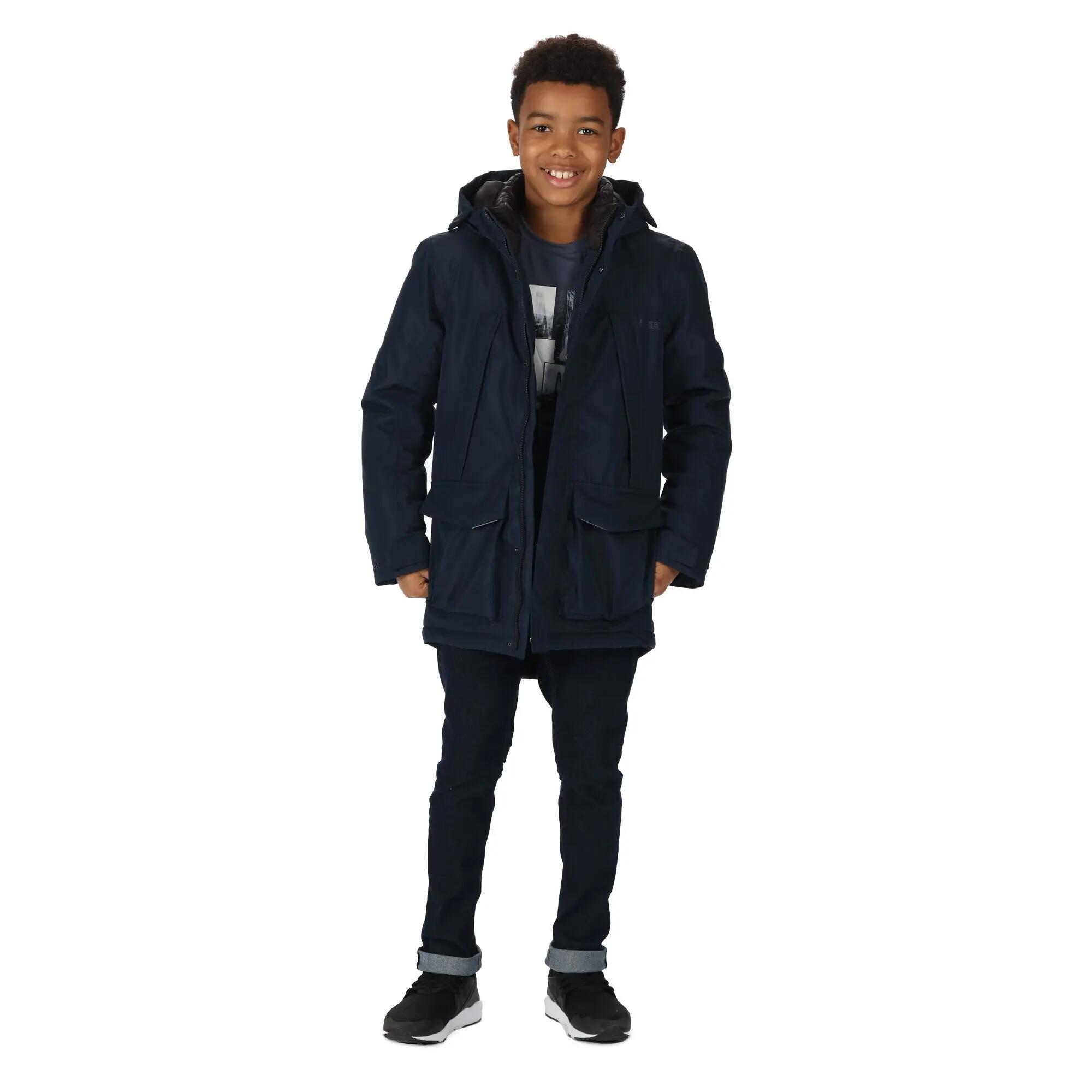 Parka Paddrick Wandern/Outdoor/Trekking Kinder Navy Wasserdicht 5.000 mm 4/7