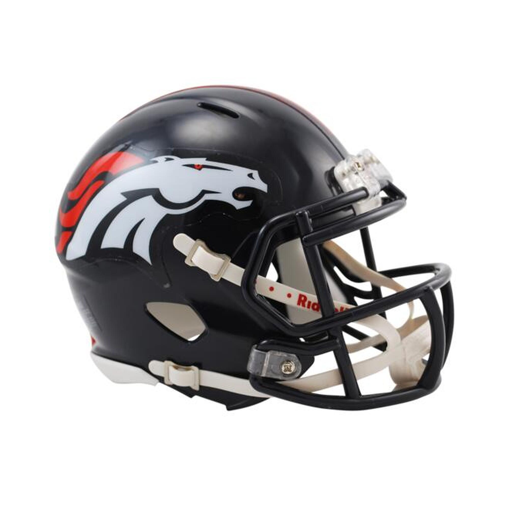 Riddell - Riddell Speed Mini Casque Club Broncos - Ballon De Foot Américain - Blanc|multicolore|noir - Mini - Decathlon