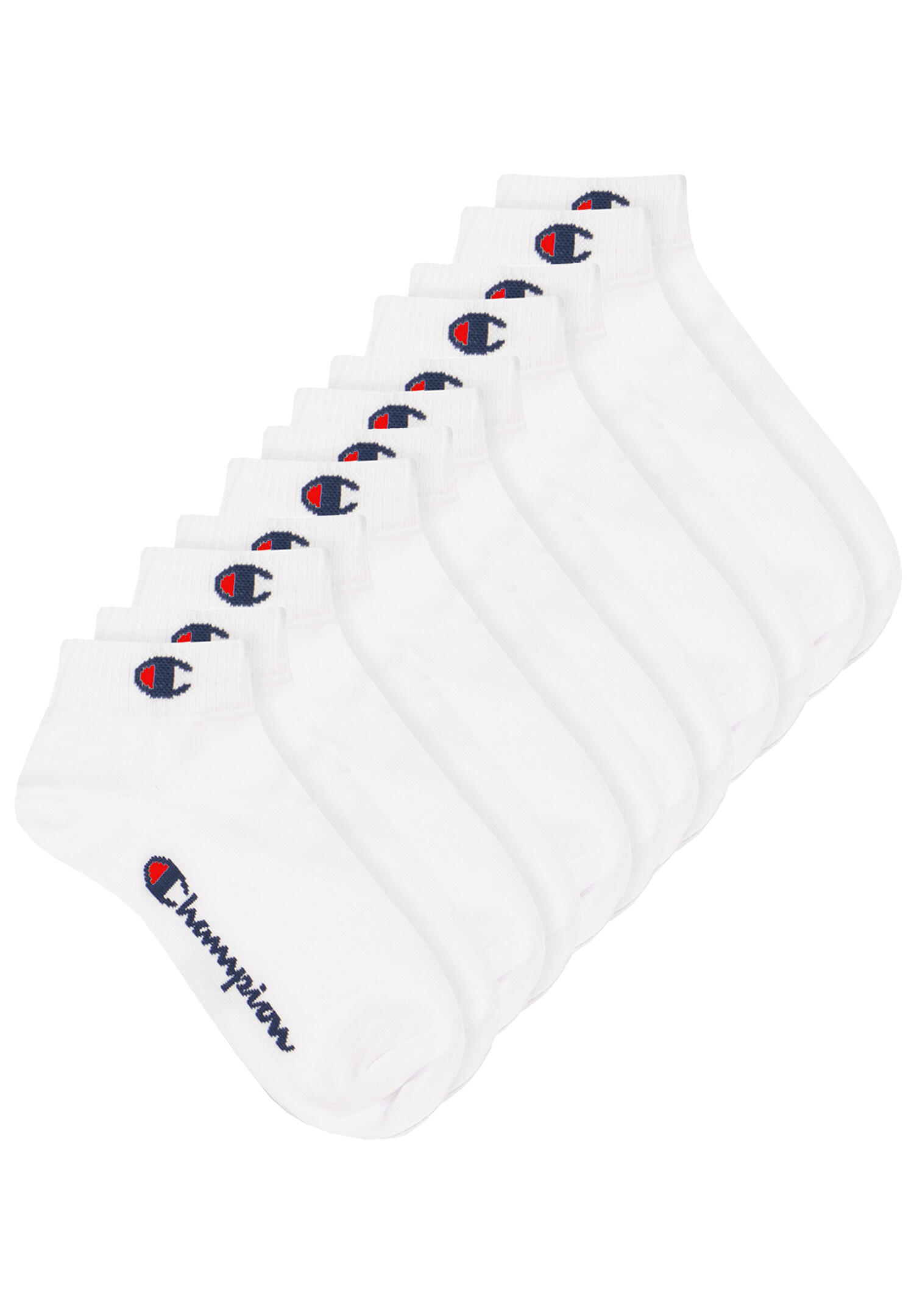 CHAMPION 6 Paar Champion Quarter Socken Gr. 35 - 46 Unisex Sneaker Kurzsocken