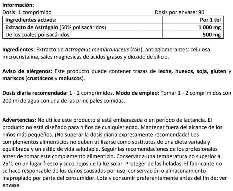 Estratto di radice di astragalo - 90 compresse Amix GreenDay 4/4