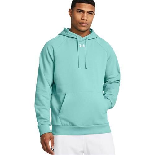 RIVAL FLEECE KAPUZENPULLOVER TÜRKIS HERREN 3/5