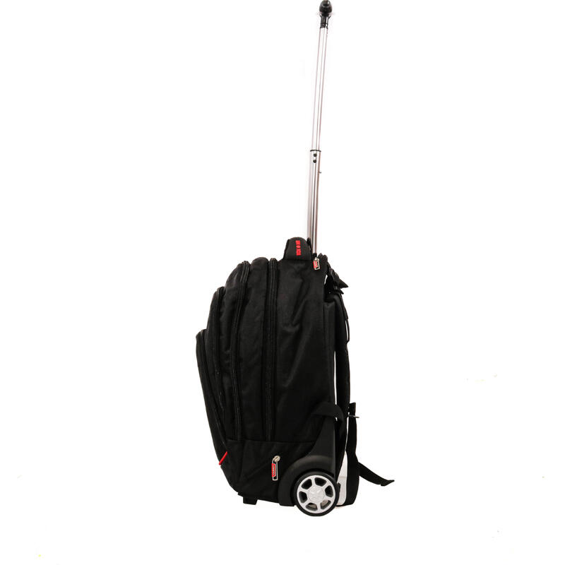Rucsac cu troler Smiley, Lamonza, 46x34x18 cm, negru