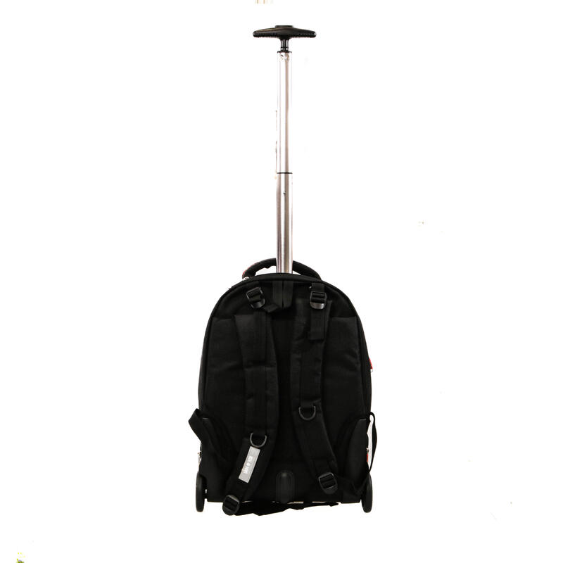 Rucsac cu troler Smiley, Lamonza, 46x34x18 cm, negru