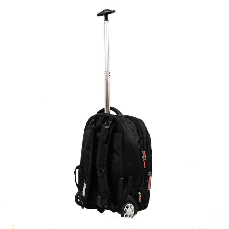 Rucsac cu troler Smiley, Lamonza, 46x34x18 cm, negru