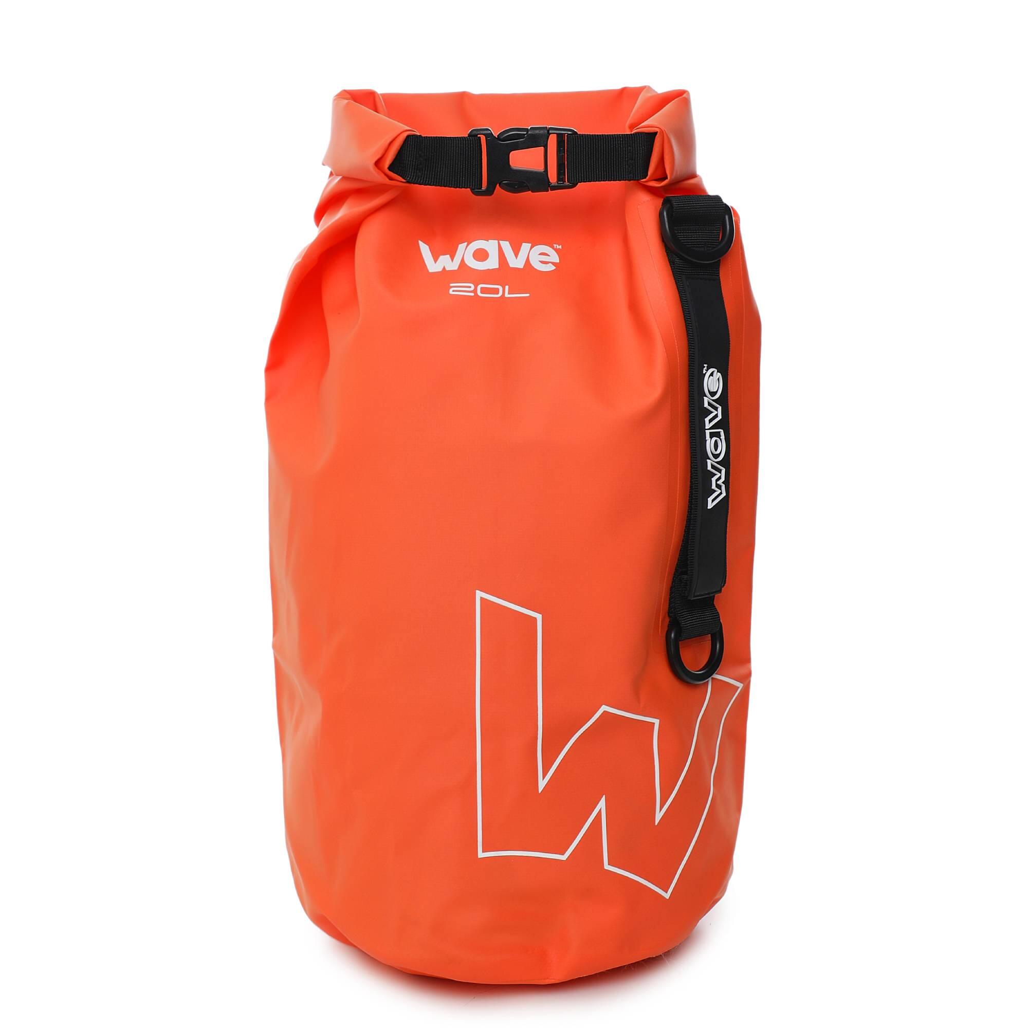 WAVE DIRECT Wave Waterproof PVC Dry Bag | Lightweight Backpack with Adjustable Strap | 20L