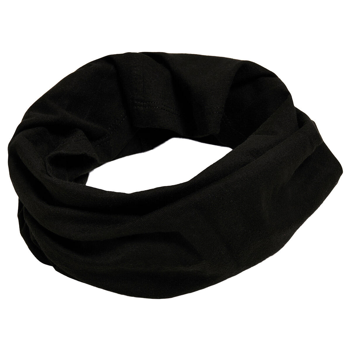 BUILD YOUR BRAND Tube Cotton Scarf (Black)