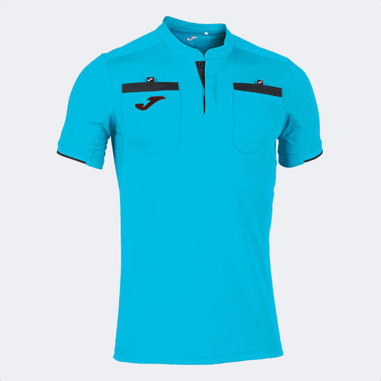 Maillot Manches Courtes Football Homme Joma Referee Turquoise Fluo