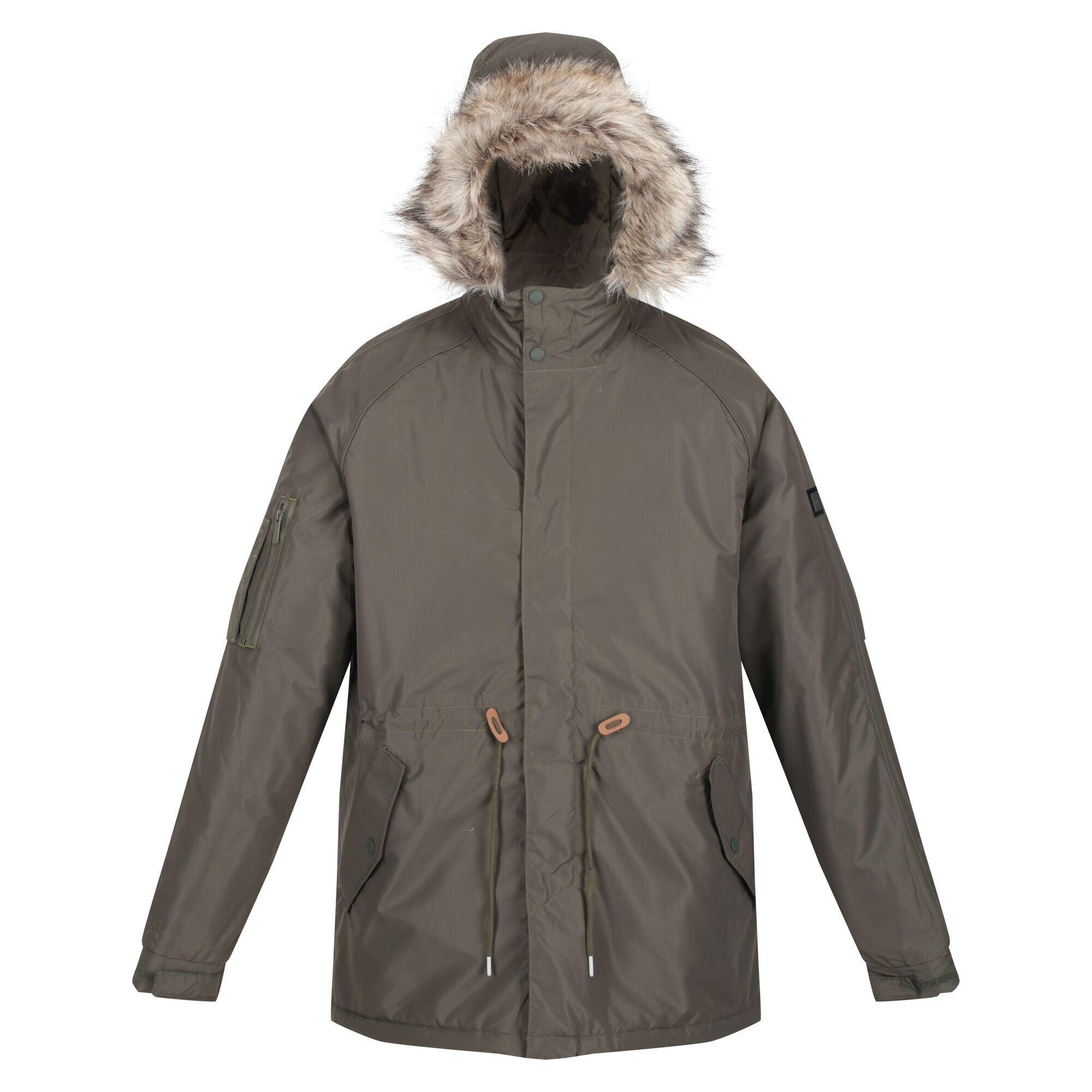 REGATTA Funktionsjacke Salinger III Freizeit Herren Dark Khaki Wasserdicht 5.000 mm