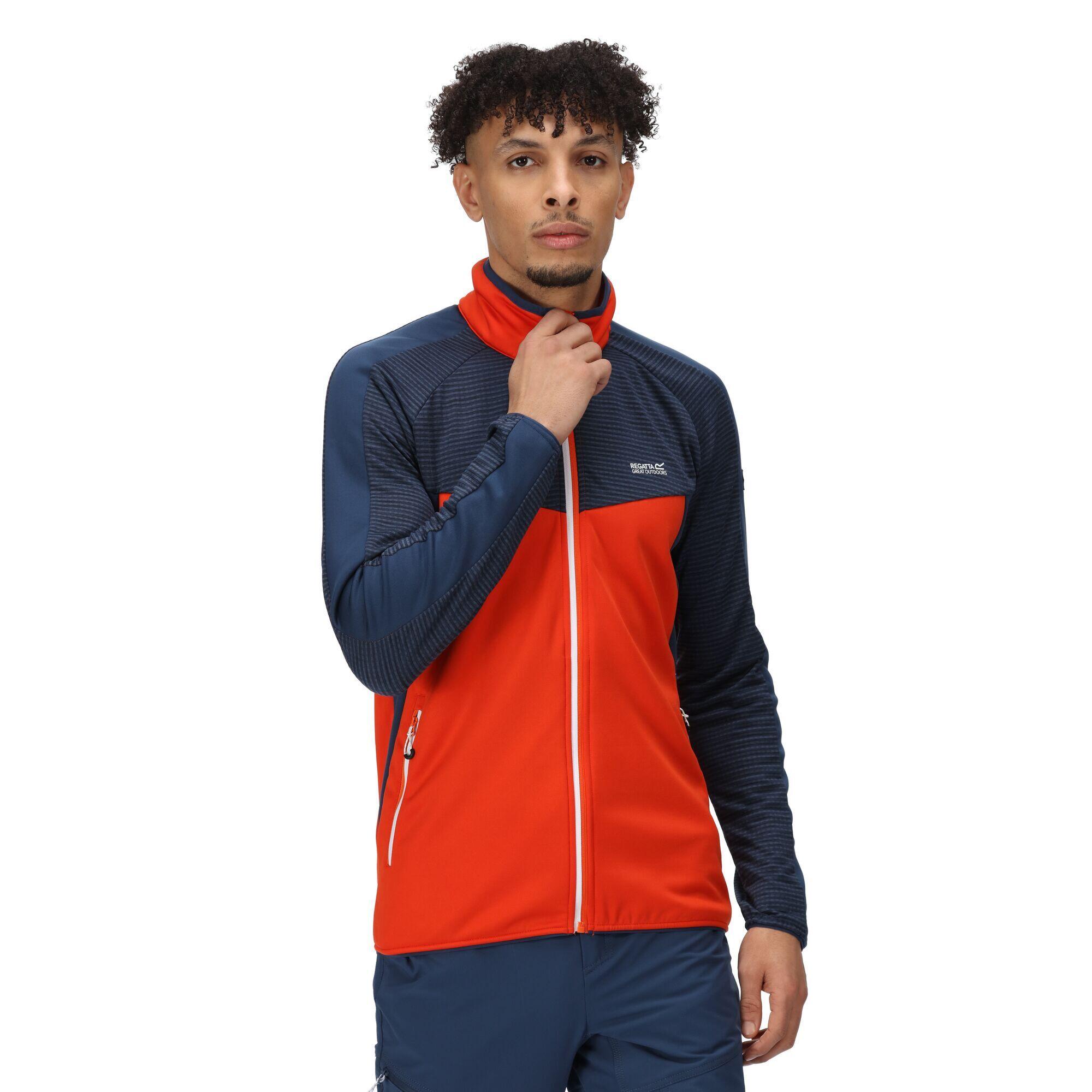Sweat Homme Regatta Men Yare Vi Extol Stretch Softshell Jacket Rusty Orange 5/7