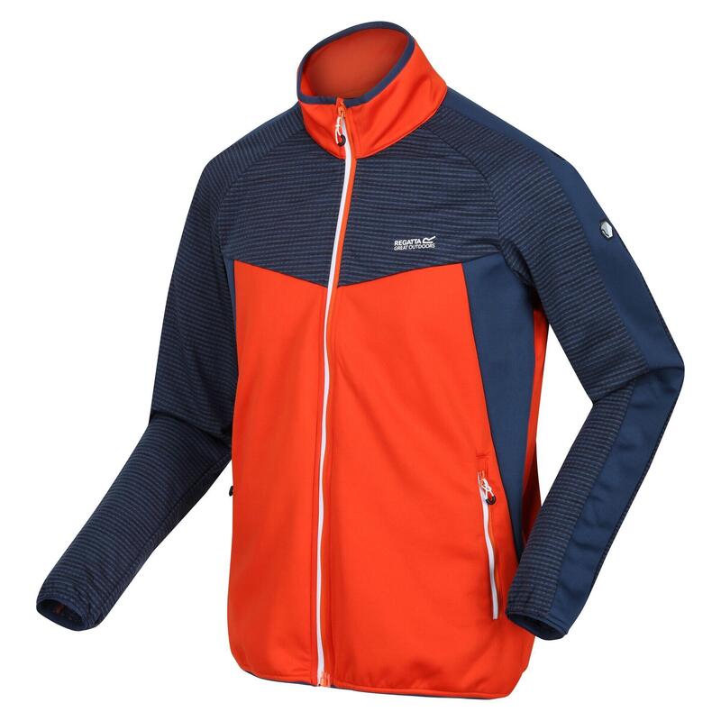 1624 Regatta Men Yare Vi Extol Stretch Softshell Sweatshirt - Rusty Orange