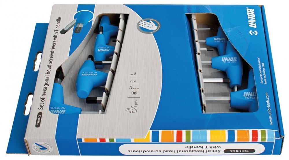 Kit de Chave Unior Allen Com Punhos 2,5mm A 10 Mm (7 Peças) 2/2