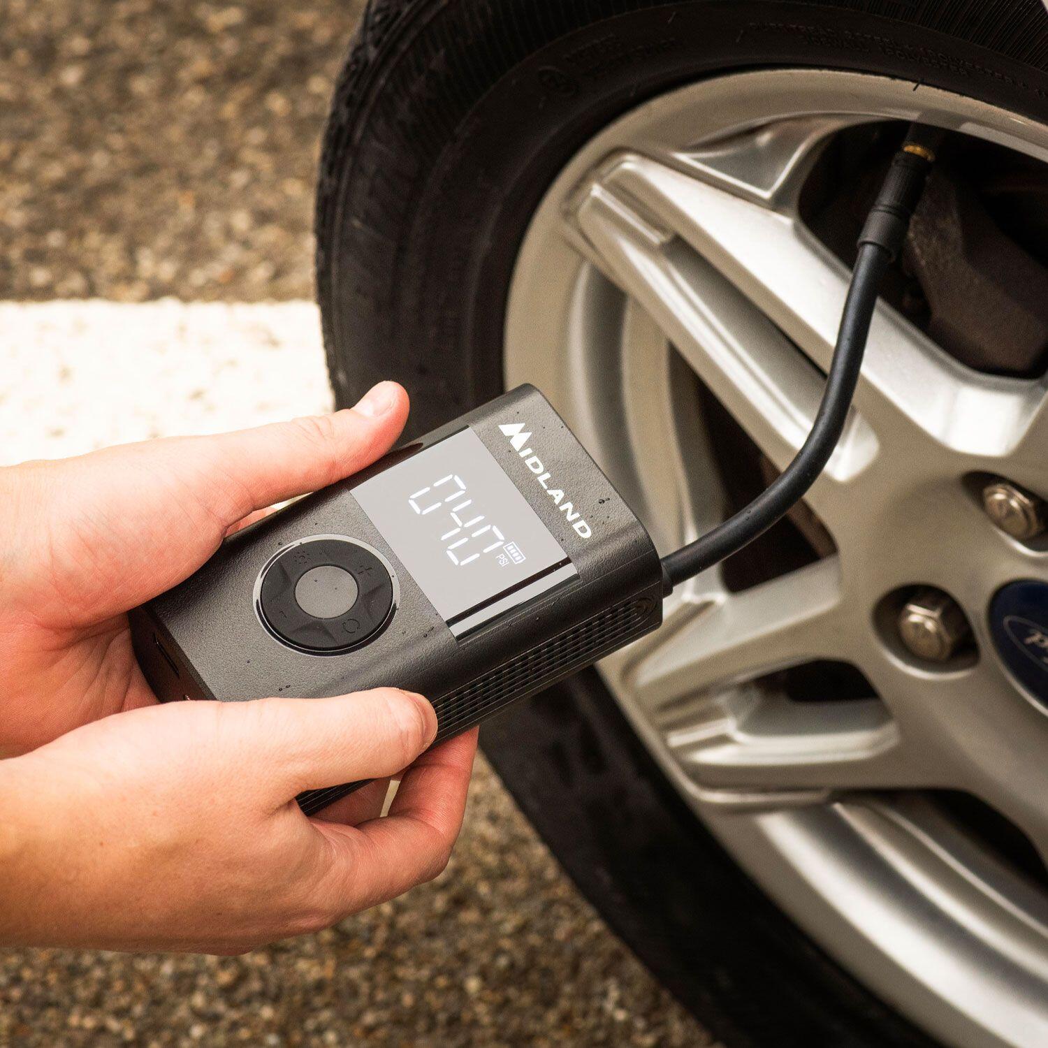 ENERPUMP - Compresor de aire y cargador USB portatil 4000mAh 6/7