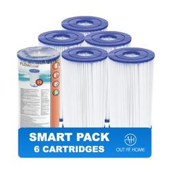 Bestway Flowclear SMART PACK 6 pc. Cartouche Filtrante Type IV