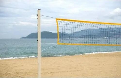 Fileu volei plaja Anastasia Sport, 8.5x1 m, cu cablu din otel 3/9