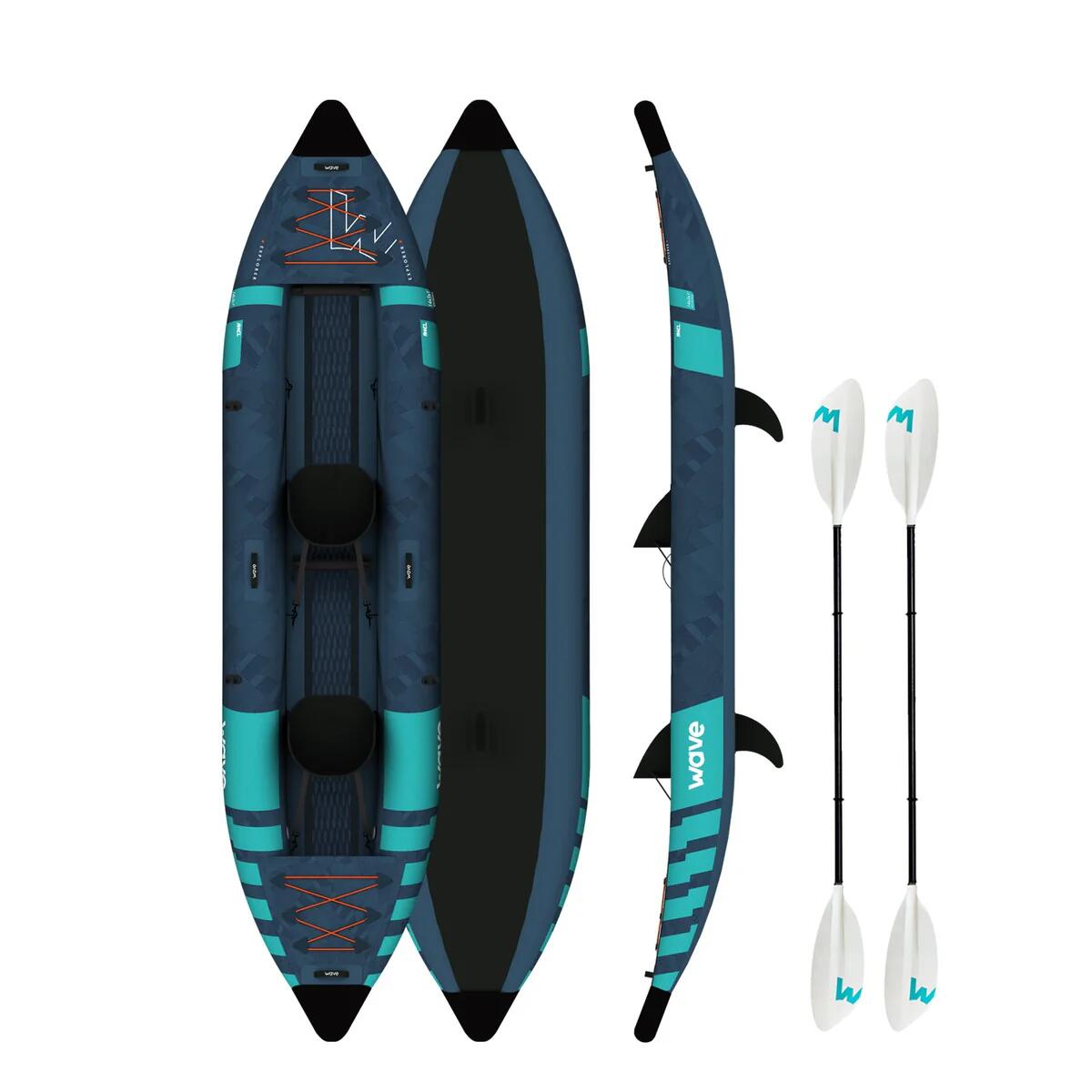 WAVE DIRECT Explorer | Inflatable Kayak | PU-Stitch | 2-3 Seater