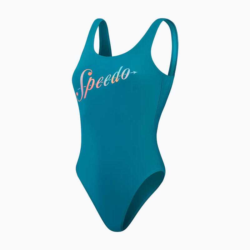 Maillot de bain une pièce Speedo Logo Deep U-Back pour femme