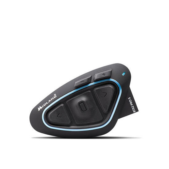 Midland BTX2 Pro S Single — Interfono Moto Bluetooth IPX6 Autonomia 23h Nero