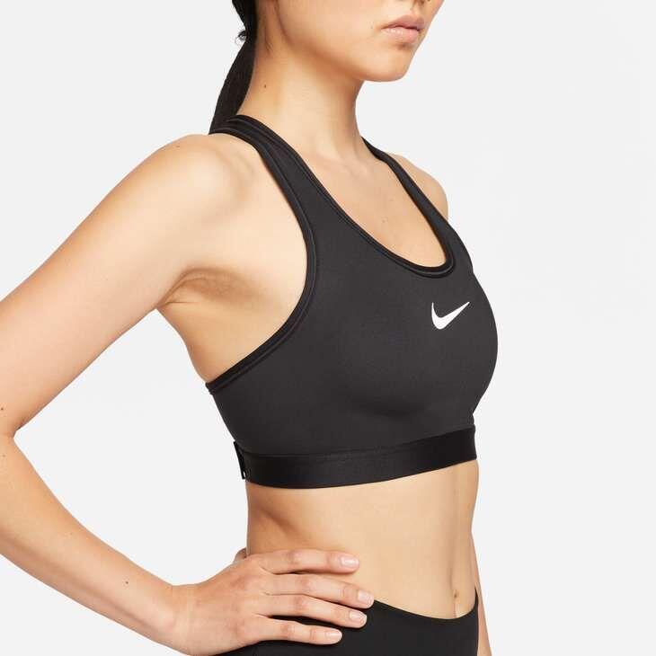 Sujetador deportivo Nike Swoosh alto soporte ajustable sin relleno para mujer 2/4