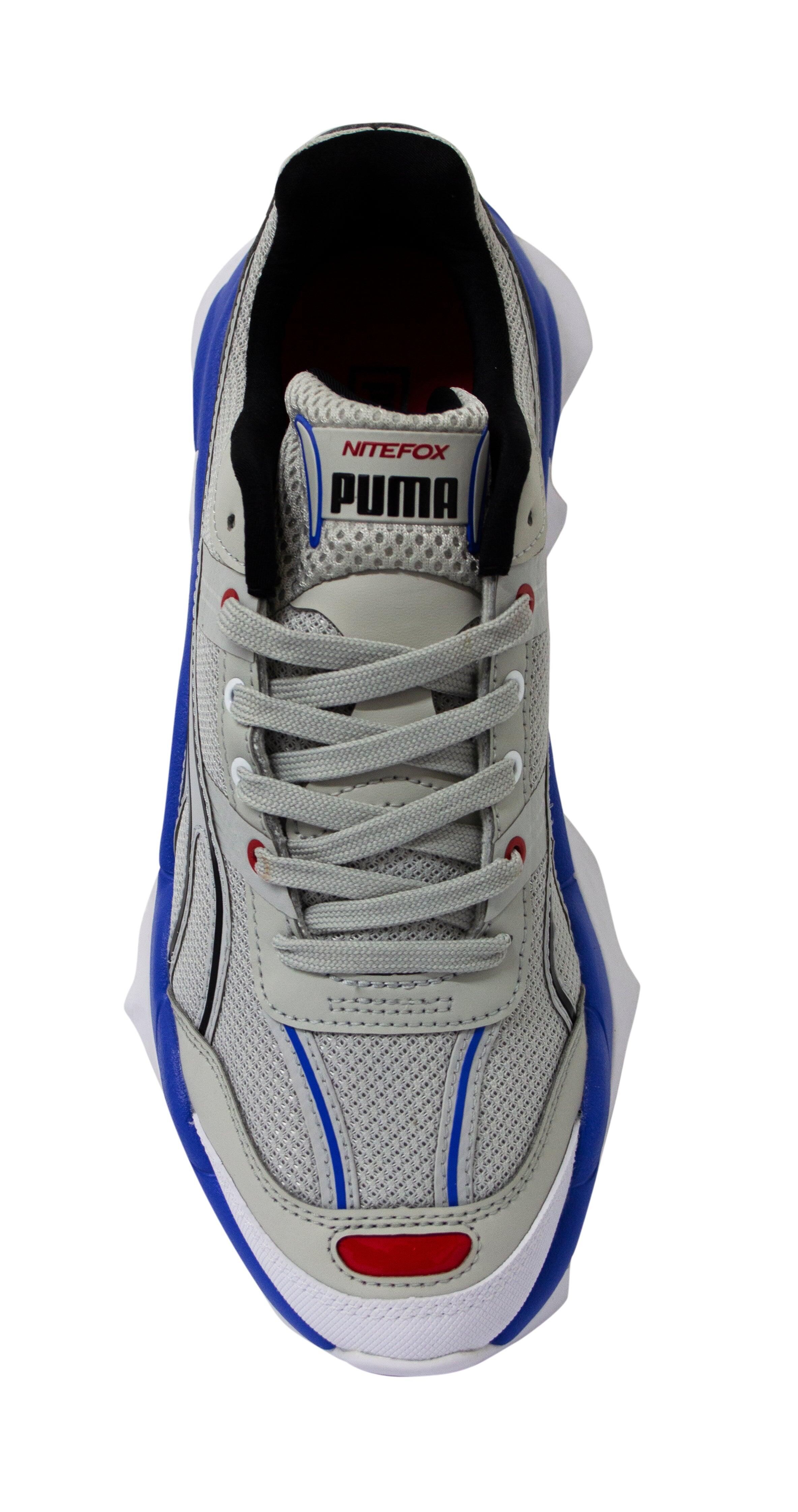 Puma Nitefox Highway Mens Silver Running Shoes 4/5