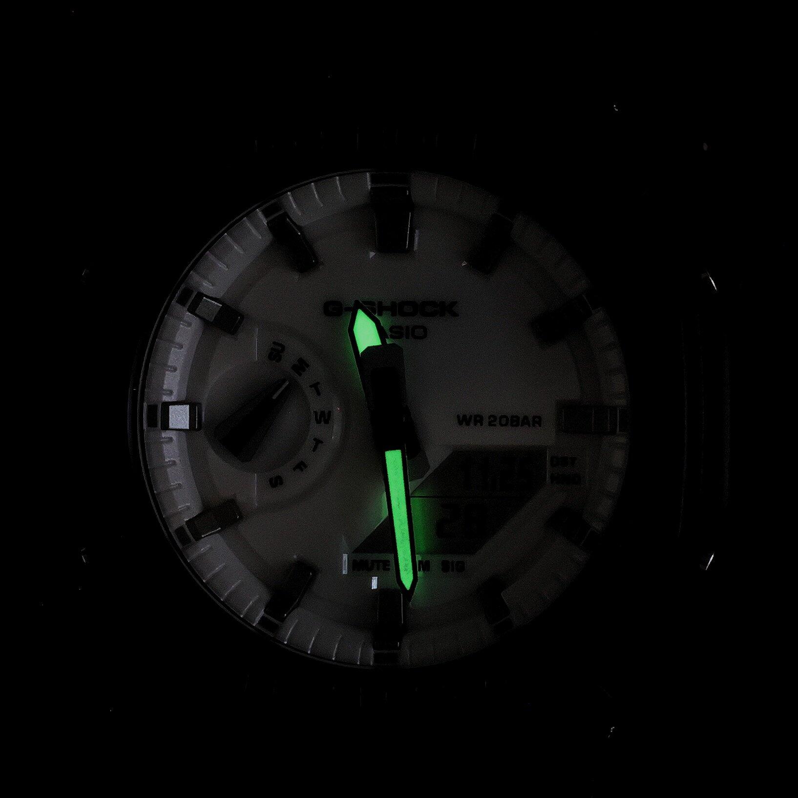 Casio Analog Digital Uhr Schwarz/weiß GA-2100WD-1AER 4/6