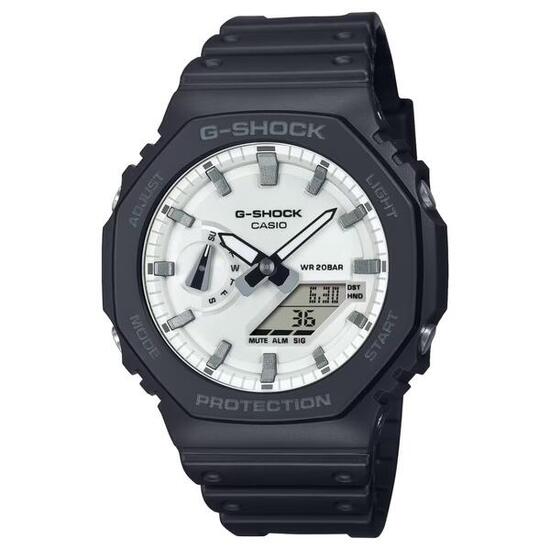 Casio Analoog En Digitaal Horloge Zwart/Wit GA-2100WD-1AER