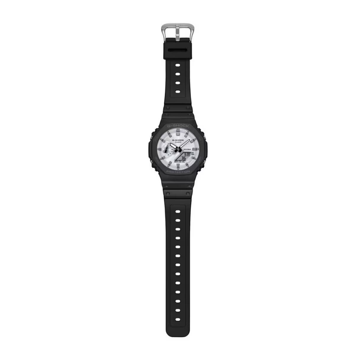 Casio Analog Digital Uhr Schwarz/weiß GA-2100WD-1AER 3/6