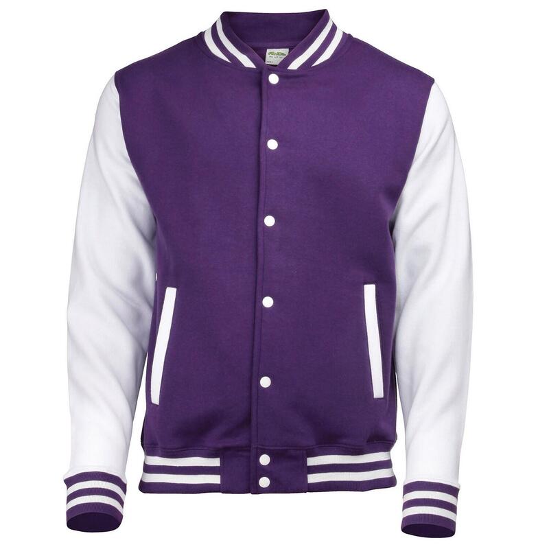 Blouson D´université Adulte (Violet / Blanc)