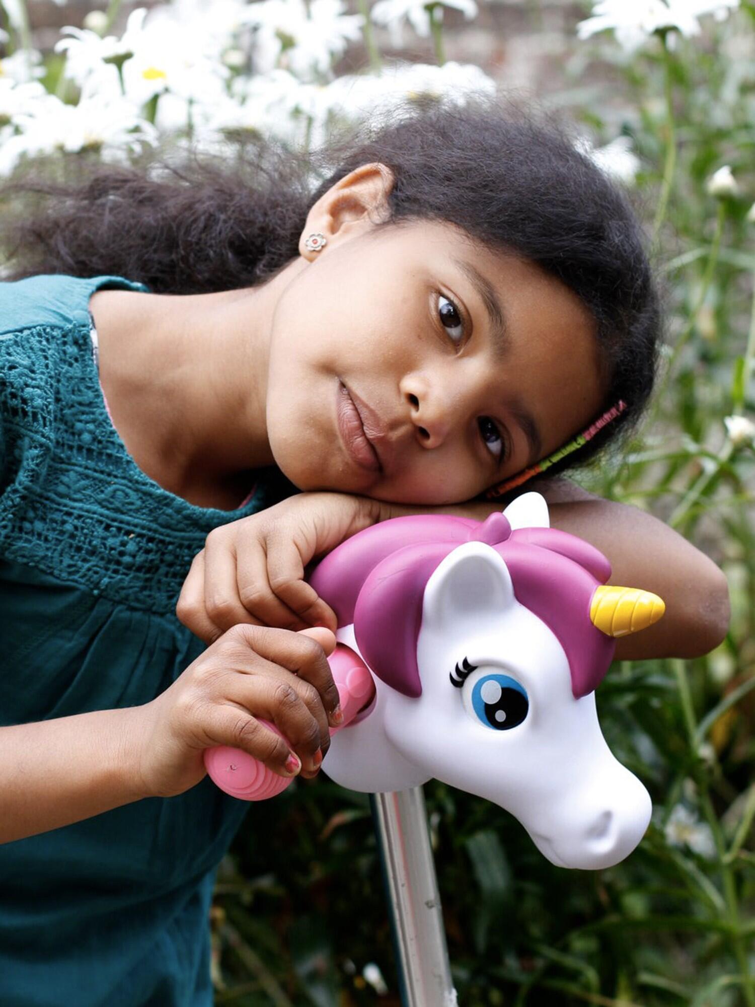 Tête de trottinette licorne  pastel 4/5